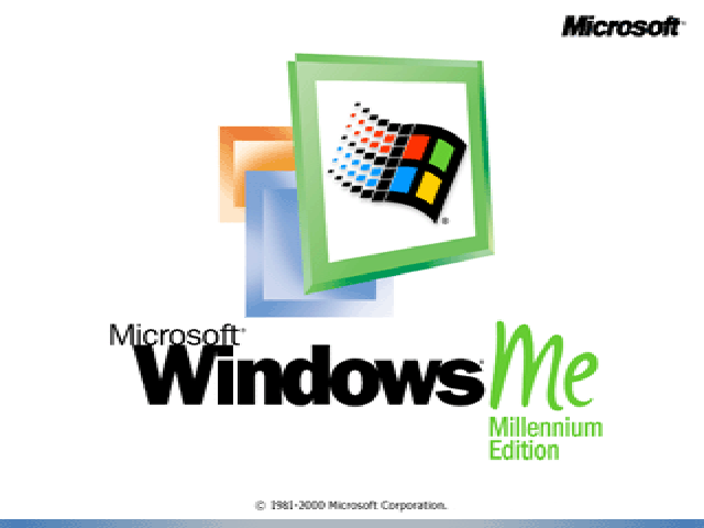 Boot screen of Windows ME