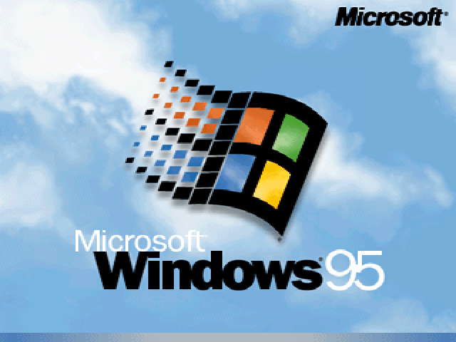 Boot screen of Windows 95