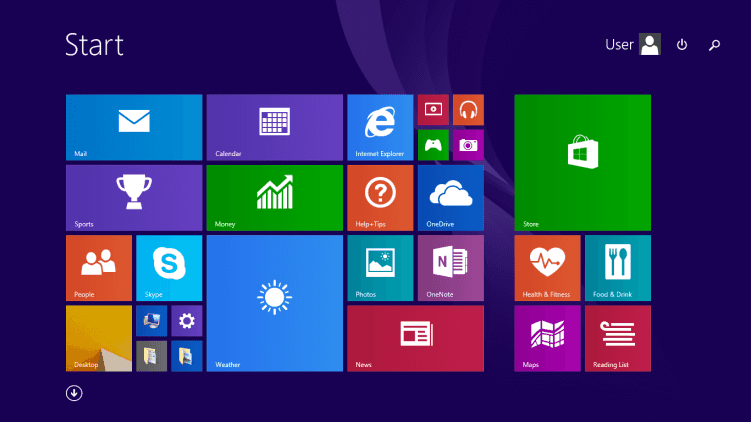 A screenshot of Windows 8 desktop